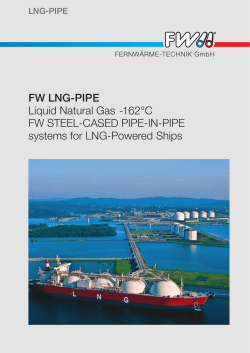 FW LNG-PIPE Liquid Natural Gas -162&deg;C FW STEEL
