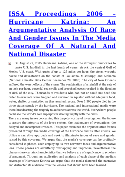 Hurricane Katrina - Rozenberg Quarterly