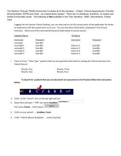 The Soarian Clinicals TRAIN environment includes all of the