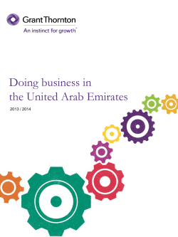 Doing business in the United Arab Emirates
