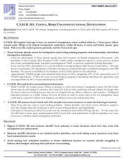 CSHB 183: C - Common Sense Immigration