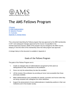 The AMS Fellows Program - American Mathematical Society