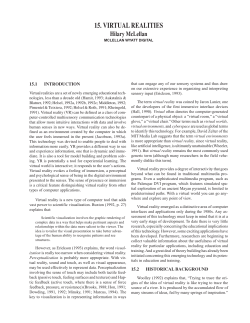 15. virtual realities