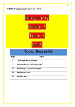 Topic: Map skills - Tom Newby School