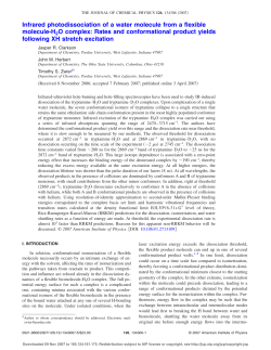 Infrared photodissociation of a water molecule from a flexible