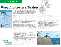 Greenhouse in a Beaker