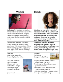 MOOD TONE