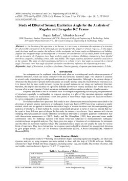 Study of Effect of Seismic Excitation Angle for the Analysis of