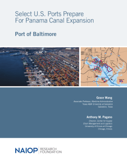 Select U.S. Ports Prepare For Panama Canal Expansion