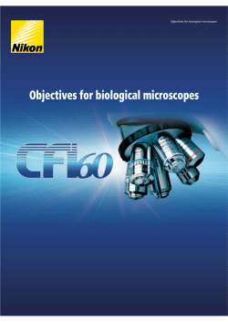 Objectives for biological microscopes