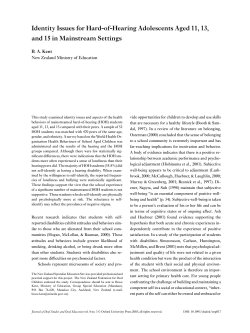 Deaf Education 8(3) - Oxford Academic