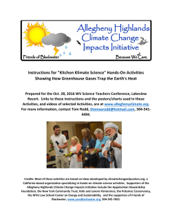 Instructions for "Kitchen Klimate Science" Hands