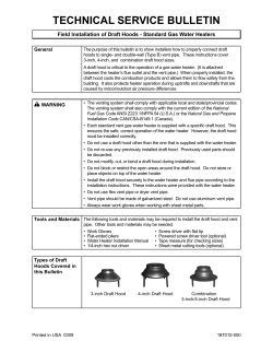 187010-000 TSB Draft Hood Installation.indd