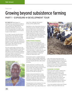 Growing beyond subsistence farming