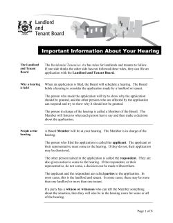 Important Information about Your Hearing