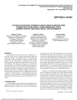 A Study of Gear Root Strains in a Multi-Stage Planetary Wind