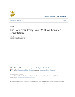 The Boundless Treaty Power Within a Bounded Constitution