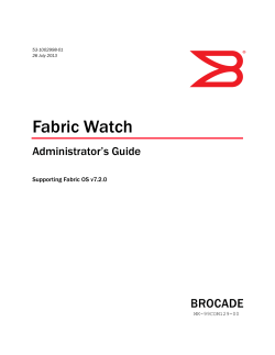 Fabric Watch Administrator`s Guide