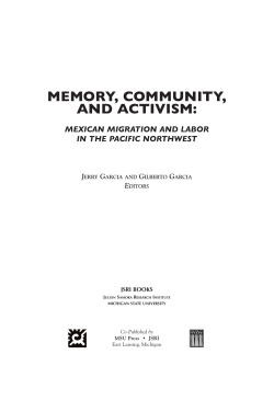 memory, community, and activism - Julian Samora Research Institute