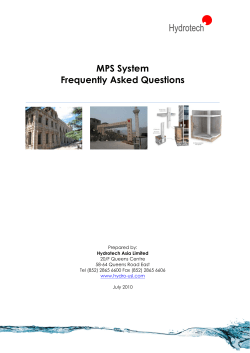 MPS FAQ sheet - Hydrotech Asia Limited