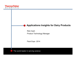 Application Insights for Dairy Products