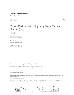 Object Tracking With Opposing Image Capture Devices (US)