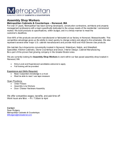 Assembly Shop Workers - Metropolitan Cabinet