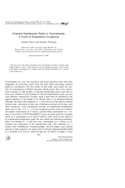 Oriented Hamiltonian Paths in Tournaments: A