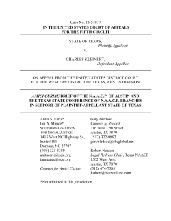 filed an amicus curiae brief - The Southern Coalition for Social Justice
