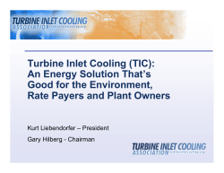 2008 - Turbine Inlet Cooling Association