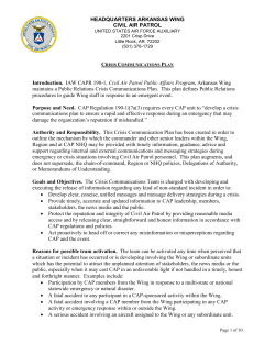 HEADQUARTERS ARKANSAS WING CIVIL AIR PATROL