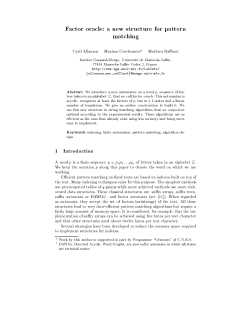 Factor oracle: a new structure for pattern matching