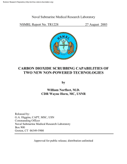 Carbon Dioxide Scrubbing Capacities of Two New