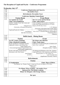 Programme 21/06/2016