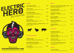 the menu