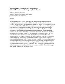 Patent Politics: