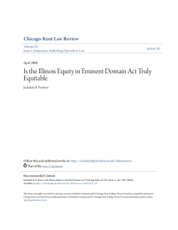Is the Illinois Equity in Eminent Domain Act Truly Equitable