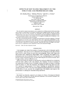 EFFECTS OF HOT WATER TREATMENT ON THE STRUCTURE