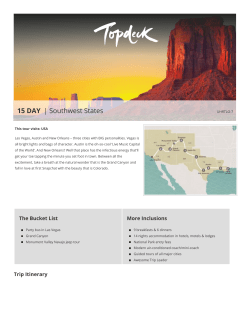 15 DAY | Southwest States