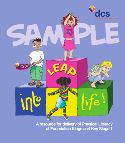 A resource for delivery of Physical Literacy at Foundation Stage and