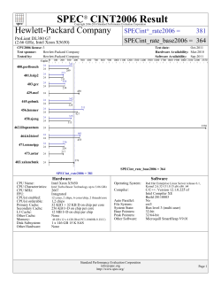 Hewlett-Packard Company: ProLiant DL380 G7 (2.66 GHz, Intel