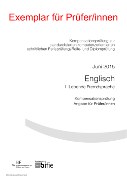 Exemplar f&uuml;r Pr&uuml;fer/innen - und Diplompr&uuml;fung (SRDP)
