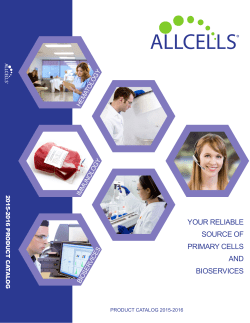 AllCells + Bioservices