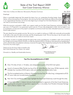 2009 - East Coast Greenway