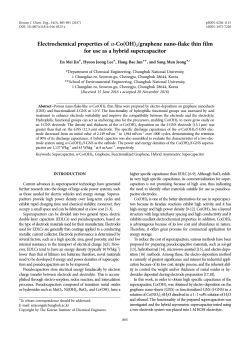 Electrochemical properties of &alpha;-Co(OH)2/graphene nano