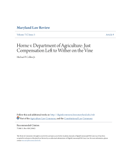 Horne v. Department of Agriculture