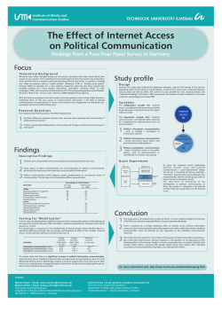 The Effect of Internet Access on Political Communication