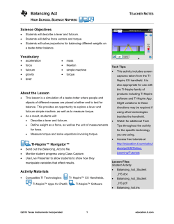 Teacher Notes PDF - TI Education