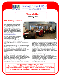 Newsletter - Third Age Network