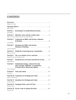 Cultural Diversity versus Economic Solidarity